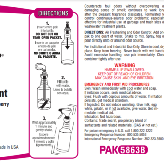 Label Pak-It 5863 Superberry Deodorizer