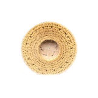 Rotary Scrub Brush White Tampico 17" Polishing With Clutch Plate